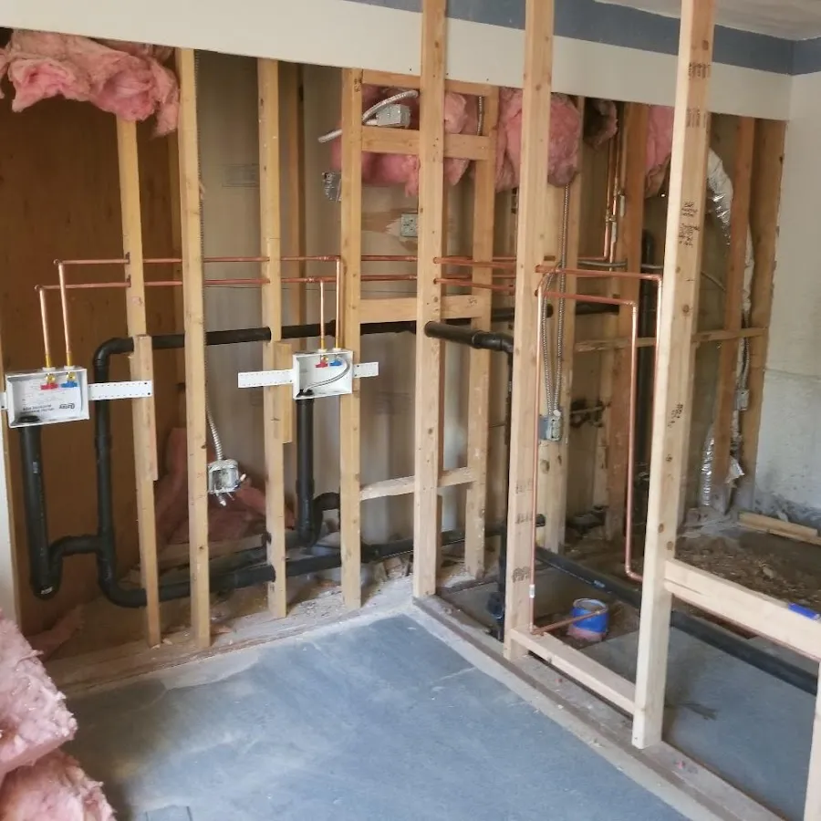 Copper pipe rough-in and plumbing installation in Towamencin